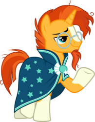Size: 5745x7381 | Tagged: safe, artist:uigsyvigvusy, sunburst, pony, unicorn, a trivial pursuit, g4, absurd resolution, clothes, cute, glasses, male, robe, simple background, smiling, smirk, smug, smugburst, solo, stallion, sunbetes, sunburst's cloak, sunburst's glasses, transparent background, vector