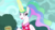 Size: 1920x1080 | Tagged: safe, screencap, princess celestia, alicorn, pony, between dark and dawn, g4, my little pony: friendship is magic, season 9, alternate hairstyle, annoyed, celestia is not amused, clothes, ethereal mane, fake smile, female, flowing mane, folded wings, food, glowing horn, hawaiian shirt, horn, lidded eyes, mare, multicolored mane, ponytail, sandwich, shirt, smiling, solo, talking, unamused