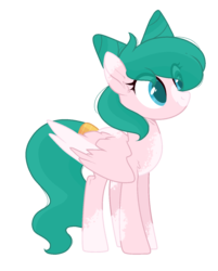 Size: 1155x1438 | Tagged: safe, artist:mintyinks, oc, oc only, pegasus, pony, base used, bow, female, hair bow, mare, simple background, solo, transparent background, two toned wings, wings