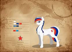 Size: 1057x756 | Tagged: safe, artist:skitsroom, oc, oc only, oc:marussia, earth pony, pony, blue eyes, braid, female, nation ponies, ponified, reference sheet, russia, solo