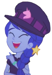 Size: 1436x2048 | Tagged: safe, edit, edited screencap, screencap, space camp, equestria girls, equestria girls series, g4, spoiler:eqg series (season 2), background removed, cheering, female, happy, not a vector, simple background, solo, transparent background