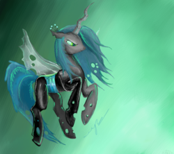 Size: 898x798 | Tagged: source needed, safe, artist:fly-gray, queen chrysalis, changeling, changeling queen, g4, female, solo
