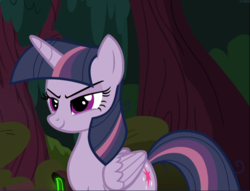 Size: 1228x939 | Tagged: safe, screencap, mean twilight sparkle, pony, g4, the mean 6, cropped, female, sinister, smiling, smirk, solo