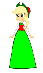 Size: 550x930 | Tagged: safe, artist:cartoonmasterv3, applejack, human, equestria girls, g4, christmas, clothes, female, holiday, long skirt, simple background, skirt, solo, transparent background, vector