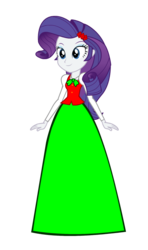 Size: 550x930 | Tagged: safe, artist:cartoonmasterv3, rarity, human, equestria girls, g4, christmas, clothes, female, holiday, long skirt, simple background, skirt, solo, transparent background, vector