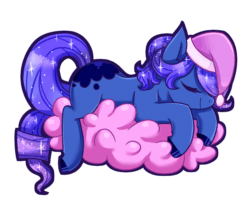 Size: 1200x1000 | Tagged: safe, artist:jagga-chan, oc, oc:passion flower, earth pony, pony, animated, cloud, gif, not luna, simple background, solo, white background