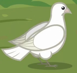 Size: 284x270 | Tagged: safe, screencap, bird, dove, g4, the last problem, ambiguous gender, animal, cropped, solo