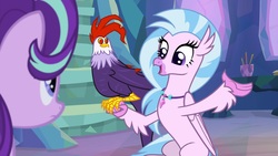 Size: 1920x1080 | Tagged: safe, screencap, edith, silverstream, starlight glimmer, cockatrice, g4, student counsel, cute, diabedith, diastreamies