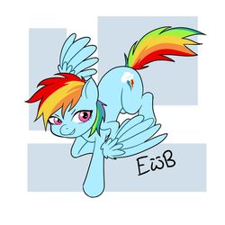 Size: 600x600 | Tagged: safe, artist:eggswithbenefits, rainbow dash, pegasus, pony, g4, abstract background, cute, dashabetes, female, mare, solo, spread wings, wings