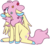 Size: 1280x1142 | Tagged: safe, artist:ghoul--doodle, fluttershy, pegasus, pony, g4, female, floppy ears, flower, flower in hair, simple background, solo, transparent background