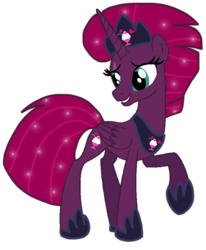 Size: 802x972 | Tagged: safe, artist:徐詩珮, fizzlepop berrytwist, tempest shadow, alicorn, pony, series:sprglitemplight diary, series:springshadowdrops diary, g4, alicornified, alternate universe, base used, concave belly, crown, cute, jewelry, next generation, older, older tempest shadow, princess tempest shadow, race swap, regalia, simple background, slender, tempestbetes, tempesticorn, thin, transparent background