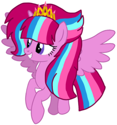 Size: 889x955 | Tagged: safe, artist:徐詩珮, oc, oc:bubble sparkle, alicorn, pony, alicorn oc, alternate universe, base used, crown, cute, female, flying, horn, jewelry, magical lesbian spawn, mare, multiple parents, next generation, offspring, parent:glitter drops, parent:spring rain, parent:tempest shadow, parent:twilight sparkle, parents:glittershadow, parents:sprglitemplight, parents:springdrops, parents:springshadow, parents:springshadowdrops, regalia, simple background, transparent background