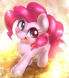 Size: 1633x1843 | Tagged: safe, artist:kurogewapony, pinkie pie, earth pony, pony, g4, cute, diapinkes, female, mare, open mouth, solo