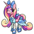 Size: 600x600 | Tagged: safe, artist:awbt, princess cadance, alicorn, pony, g4, bow, clothes, cute, cutedance, dress, female, hair bow, mare, plewds, simple background, solo, sweat, white background