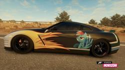 Size: 900x507 | Tagged: safe, part of a set, rainbow dash, pony, g4, car, female, forza horizon 3, game screencap, itasha, mare, nissan, nissan gt-r, r35 gt-r, video game, wings