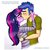 Size: 2990x2990 | Tagged: safe, artist:ro994, flash sentry, sci-twi, twilight sparkle, human, equestria girls, g4, my little pony equestria girls: better together, blushing, clothes, duo, female, glasses, high res, kiss on the lips, kissing, male, ship:flashlight, ship:sci-flash, shipping, shirt, simple background, straight, striped shirt, white background, wristband