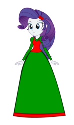 Size: 550x930 | Tagged: safe, artist:cartoonmasterv3, rarity, human, equestria girls, g4, christmas, clothes, female, holiday, long dress, long skirt, simple background, skirt, solo, transparent background, vector