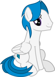Size: 673x937 | Tagged: safe, artist:frownfactory, oc, oc only, oc:stratagem, pegasus, pony, 2020 community collab, derpibooru community collaboration, .svg available, blue mane, blue tail, male, purple eyes, simple background, sitting, smiling, smiling at you, solo, stallion, svg, tail wrap, transparent background, two toned mane, two toned tail, vector, wings
