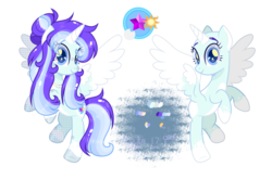 Size: 4050x2673 | Tagged: safe, artist:ifoxbases, artist:jxst-kash, oc, oc:min hae, alicorn, pony, alicorn oc, base used, color palette, cutie mark, eye clipping through hair, female, flying, horn, reference sheet, simple background, transparent background