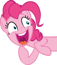 Size: 8965x10243 | Tagged: safe, artist:ace play, pinkie pie, earth pony, pony, g4, absurd resolution, faic, female, laughing, simple background, solo, teeth, transparent background, uvula, vector