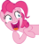 Size: 8965x10243 | Tagged: safe, artist:ace play, pinkie pie, earth pony, pony, g4, absurd resolution, faic, female, laughing, open mouth, simple background, solo, teeth, transparent background, uvula, vector