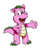 Size: 320x394 | Tagged: safe, artist:tarkan809, spike (g1), dragon, pony, g1, pixel art, pizza tower, solo, style emulation