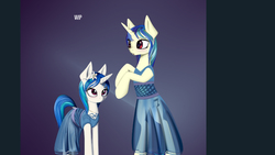 Size: 1600x900 | Tagged: artist needed, source needed, safe, dj pon-3, vinyl scratch, pony, g4, clothes, dress