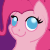 Size: 50x50 | Tagged: safe, artist:auroraswirls, pinkie pie, earth pony, pony, g4, :p, animated, base used, blinking, blushing, bust, eyes closed, female, gif, mare, picture for breezies, pixel art, smiling, solo, tongue out