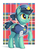 Size: 900x1200 | Tagged: safe, artist:shydale, leigh stride, earth pony, pony, g4, spoiler:comic, spoiler:comic83, abstract background, butt freckles, female, freckles, mare, plaid, police, police badge, police hat, police pony, police uniform, raised hoof, rolled up sleeves, solo