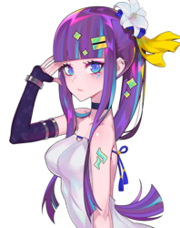 Size: 800x1008 | Tagged: safe, artist:xxiee, starlight glimmer, human, g4, anime, breasts, clothes, female, humanized, looking at you, simple background, solo, transparent background
