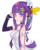 Size: 800x1008 | Tagged: safe, artist:xxiee, starlight glimmer, human, g4, anime, breasts, clothes, female, humanized, looking at you, simple background, solo, transparent background