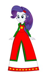 Size: 550x930 | Tagged: safe, artist:cartoonmasterv3, rarity, human, equestria girls, g4, christmas, clothes, female, holiday, humanized, long skirt, simple background, skirt, solo, transparent background, vector