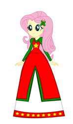 Size: 550x930 | Tagged: safe, artist:cartoonmasterv3, fluttershy, human, equestria girls, g4, christmas, clothes, female, holiday, humanized, long skirt, simple background, skirt, solo, transparent background, vector