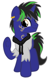 Size: 1189x1830 | Tagged: safe, artist:sjart117, oc, oc only, oc:dust rock, pony, unicorn, 2020 community collab, derpibooru community collaboration, clothes, hoodie, looking at you, male, simple background, solo, stallion, transparent background, underhoof, waving