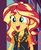 Size: 521x629 | Tagged: safe, artist:katakiuchi4u, edit, edited screencap, screencap, sunset shimmer, a fine line, equestria girls, equestria girls series, g4, female, freckles, geode of empathy, happy, magical geodes, open mouth, peppered bacon, smiling, solo