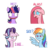 Size: 2000x2000 | Tagged: safe, artist:sazanamibd, pinkie pie, rainbow dash, starlight glimmer, twilight sparkle, earth pony, pegasus, pony, unicorn, g4, crying, female, high res, i mean i see, mare, meme, pinkamena diane pie, smug, sticker, twilight snapple, unamused, unicorn twilight