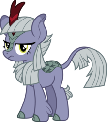 Size: 1328x1500 | Tagged: safe, artist:cloudy glow, limestone pie, kirin, g4, sounds of silence, cloven hooves, colored hooves, female, kirin-ified, looking at you, simple background, solo, species swap, transparent background, unamused, vector