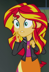 Size: 561x827 | Tagged: safe, screencap, sunset shimmer, equestria girls, g4, my little pony equestria girls: rainbow rocks, cropped, female, solo