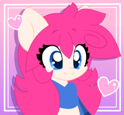 Size: 647x600 | Tagged: safe, artist:sohmasatori, part of a set, oc, oc only, oc:sohma, earth pony, pony, animated, clothes, commission, cute, female, gif, heart, loop, mare, ocbetes, scarf, smiling, solo, ych result