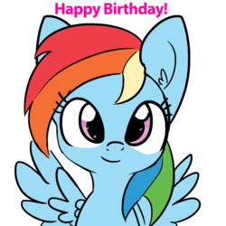 Size: 1650x1650 | Tagged: safe, artist:tjpones edits, edit, editor:dreamy orange, rainbow dash, pegasus, pony, g4, cute, dashabetes, ear fluff, female, looking at you, mare, rainbow dash day, simple background, sketch, smiling, solo, starry eyes, transparent background, wingding eyes