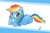 Size: 1800x1200 | Tagged: safe, artist:yanamosuda, rainbow dash, pegasus, pony, g4, blushing, cute, dashabetes, female, looking at you, mare, smiling, solo