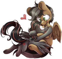 Size: 4998x4808 | Tagged: safe, artist:cutepencilcase, oc, oc only, oc:antares, oc:artsong, pegasus, pony, absurd resolution, commission, couple, heart, oc x oc, shipping, simple background, transparent background