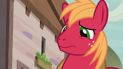 Size: 1280x720 | Tagged: safe, screencap, big macintosh, earth pony, pony, g4, hard to say anything