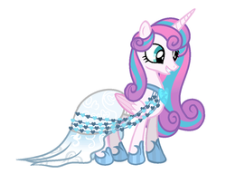 Size: 1013x779 | Tagged: safe, artist:baby, artist:personarescuerescape, derpibooru exclusive, princess flurry heart, alicorn, pony, g4, adult, base used, clothes, concave belly, dress, female, older, older flurry heart, royalty, slender, solo, thin