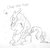 Size: 1440x1371 | Tagged: safe, artist:tjpones, autumn blaze, kirin, g4, sounds of silence, awwtumn blaze, black and white, cute, eyes closed, fan, female, grayscale, lifehacks, lineart, monochrome, mundane utility, pencil drawing, prone, simple background, smiling, solo, space heater, traditional art, white background