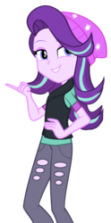 Size: 1056x2136 | Tagged: safe, artist:themexicanpunisher, edit, edited screencap, screencap, starlight glimmer, equestria girls, equestria girls specials, g4, my little pony equestria girls: better together, my little pony equestria girls: mirror magic, street magic with trixie, base used, beanie, beckoning, female, hat, simple background, smug, smuglight glimmer, solo, transparent background, vector