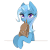 Size: 600x600 | Tagged: safe, artist:seamaggie, trixie, pony, unicorn, g4, animated, bag, blinking, colored pupils, cute, diatrixes, ear flick, female, gif, mare, seamaggie is trying to murder us, solo, tail flick, tail wag, to saddlebags and back again