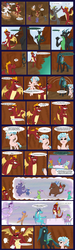 Size: 1341x4470 | Tagged: safe, artist:chedx, baff, clump, cozy glow, fizzle, gallus, garble, ocellus, princess ember, prominence, queen chrysalis, smolder, spear (g4), vex, changedling, changeling, dragon, griffon, pegasus, pony, g4, 2019, bad guys, clothes, comic, cute, dragoness, dream, female, filly, imagination, implied grogar, male, photo, promibetes, tea party, tutu
