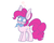 Size: 1000x800 | Tagged: safe, artist:heir-of-rick, pinkie pie, earth pony, pony, g4, blushing, chalkzone, cute, diapinkes, female, heart, impossibly large ears, mare, mask, simple background, snaponka, snappy pie, tongue out, white background