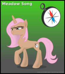 Size: 868x984 | Tagged: safe, artist:dolenore, oc, oc only, oc:meadow song, pony, unicorn, fanfic:without a hive, disguise, disguised changeling, female, mare, solo